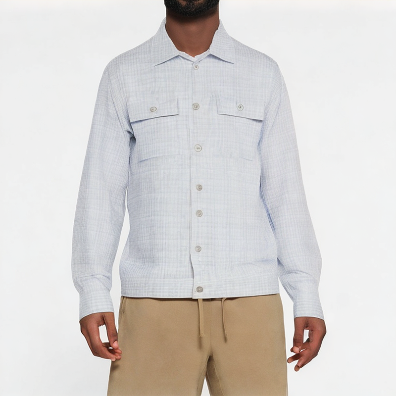Trendy Plaid Men's Jacket