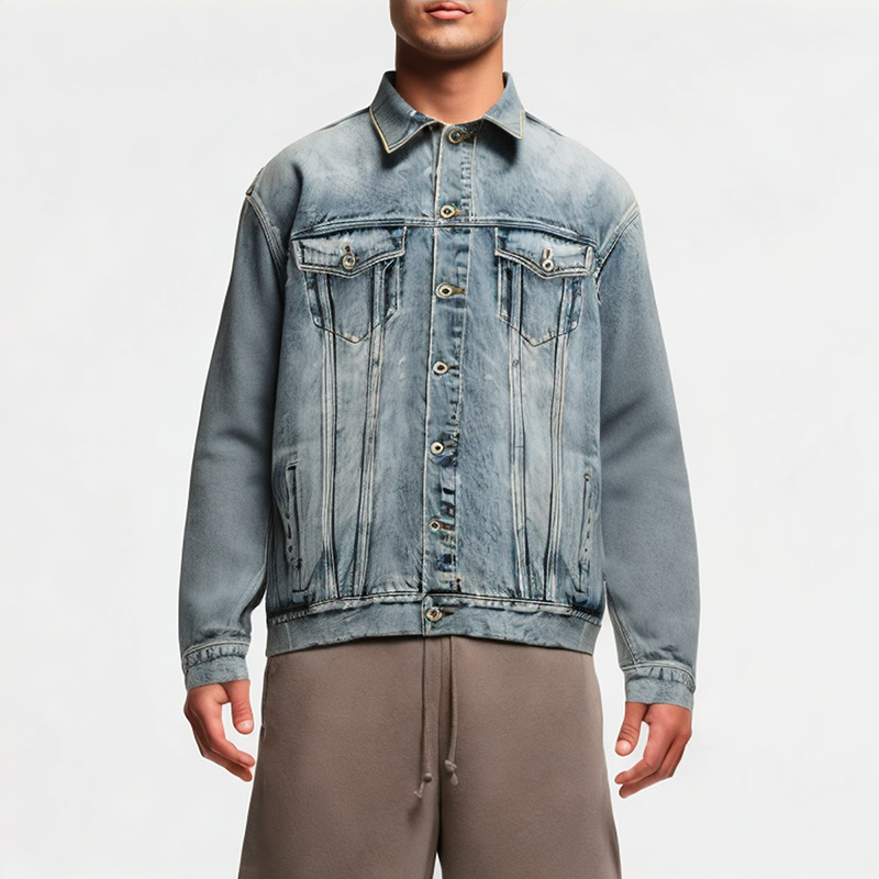Men's Washed Denim Jacket