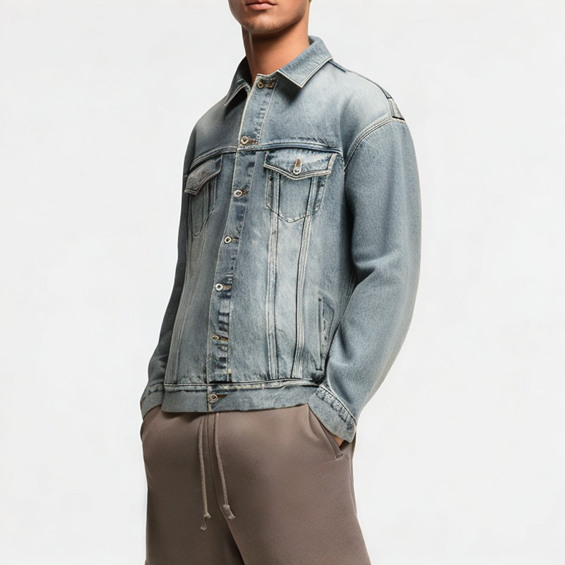 Men's Washed Denim Jacket