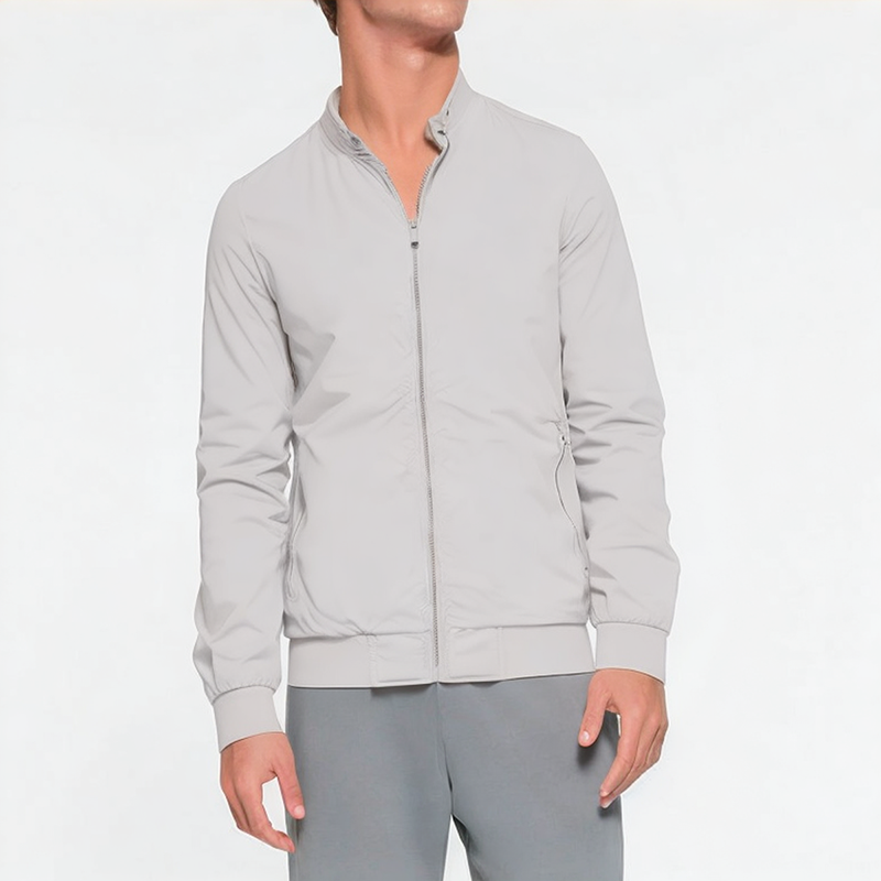 Men's Satin Bomber Jacket