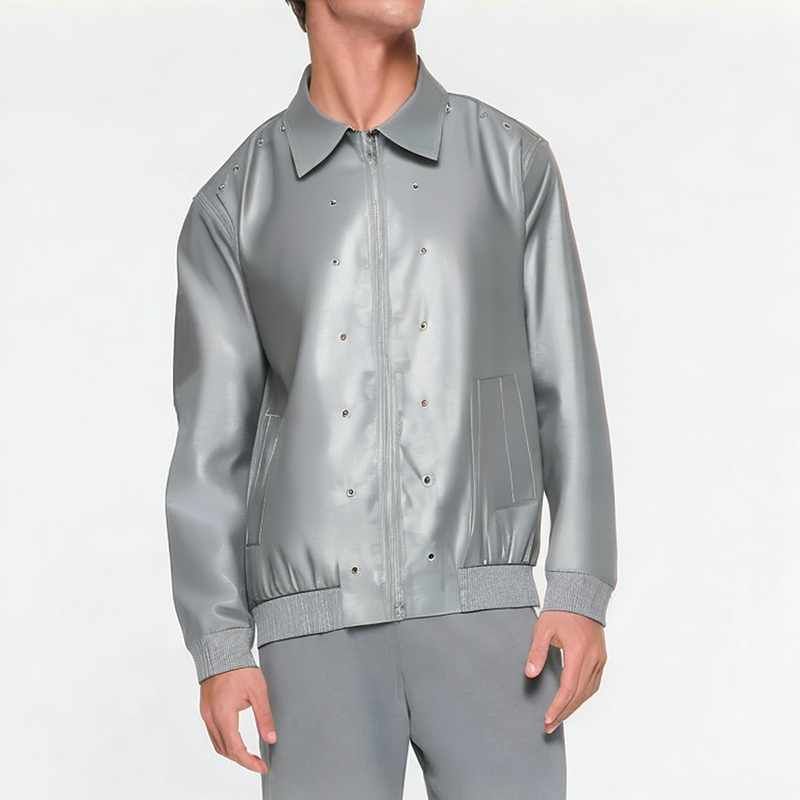 Trendy Shoulder Pad Men's Jacket