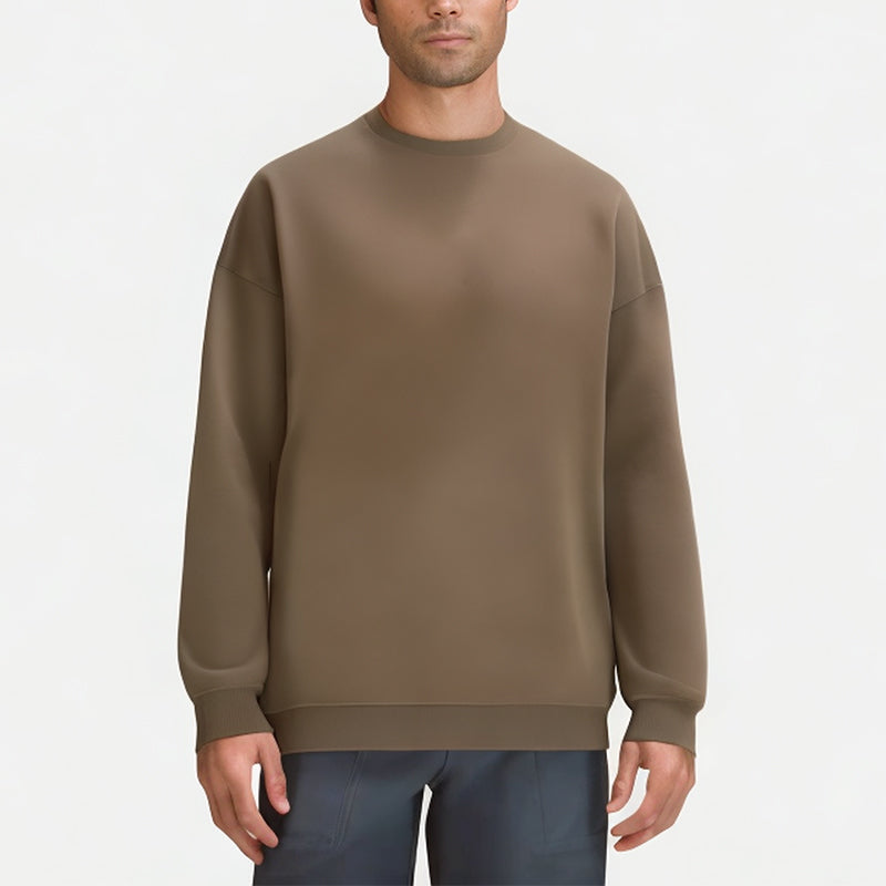 Simple Men's Round Neck Sweatshirt