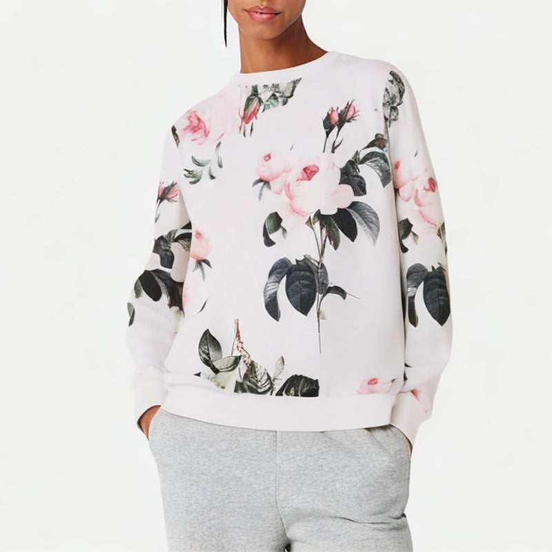 Women's Casual Floral Print Sweatshirt