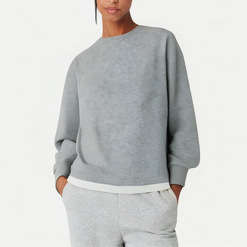 Women's Burgundy Crewneck Sweatshirt