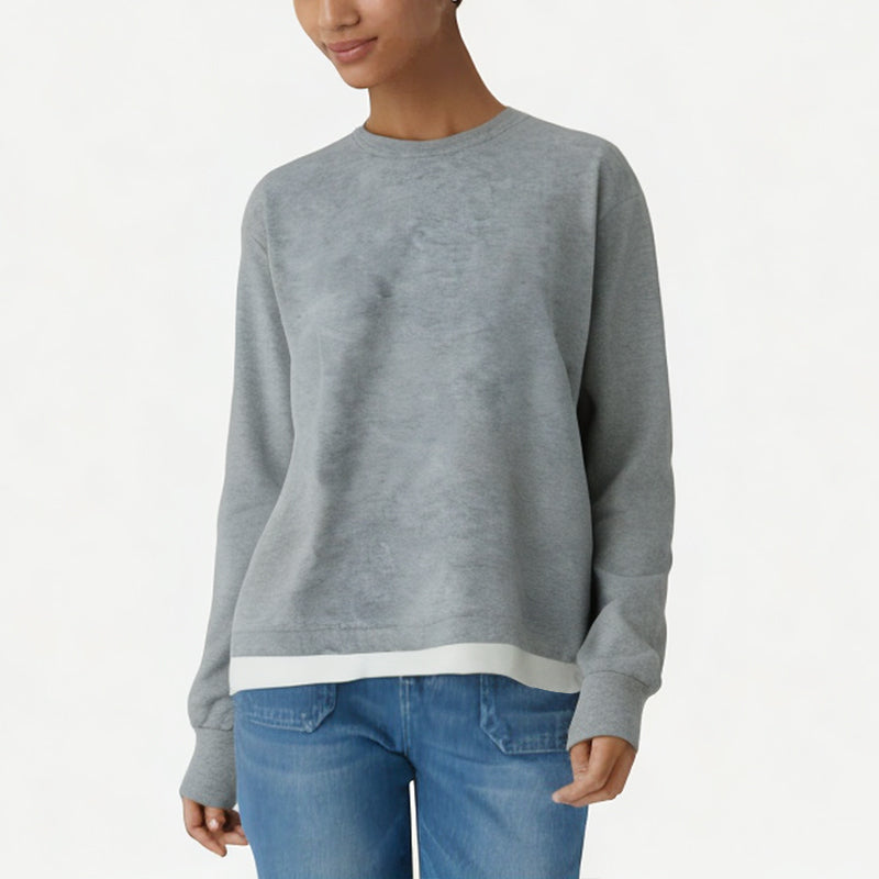 Women's Burgundy Crewneck Sweatshirt