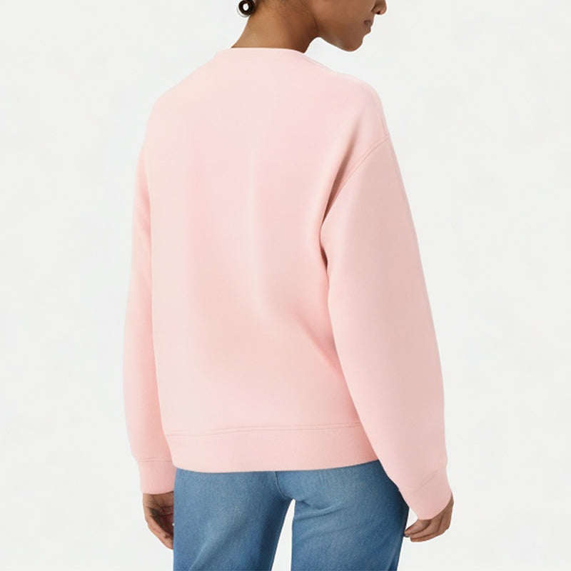 Pink Spring and Autumn Loose Casual Sweatshirt
