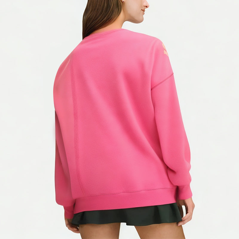Women's Early Autumn Spliced Round Neck Sweatshirt