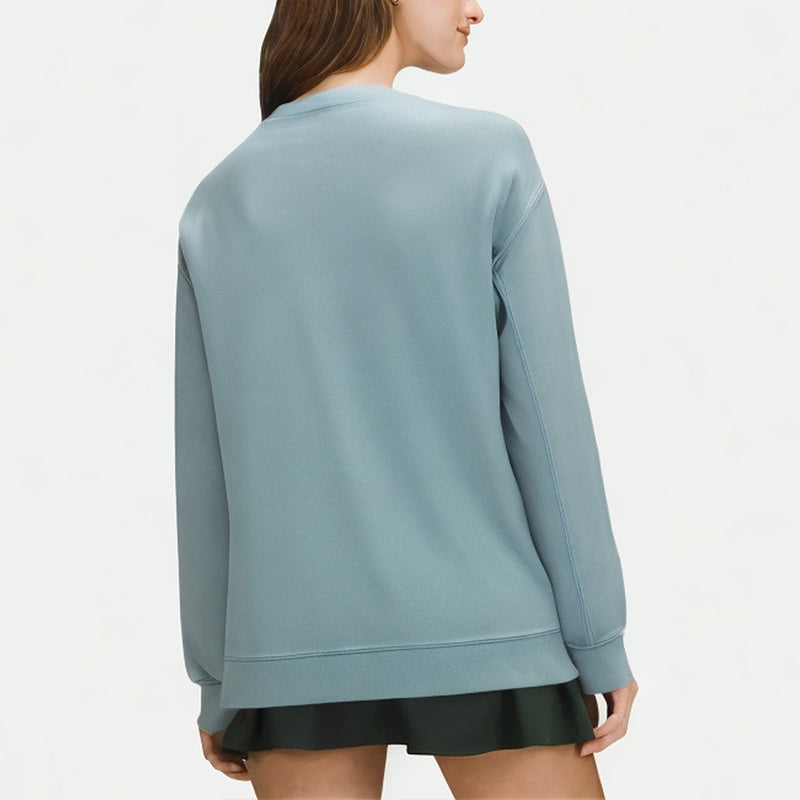 Women's Distressed Round Neck Sweatshirt