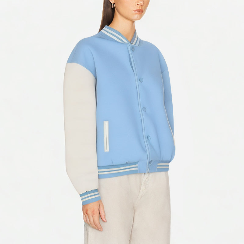 Spliced Baseball Jacket Women's Jacket