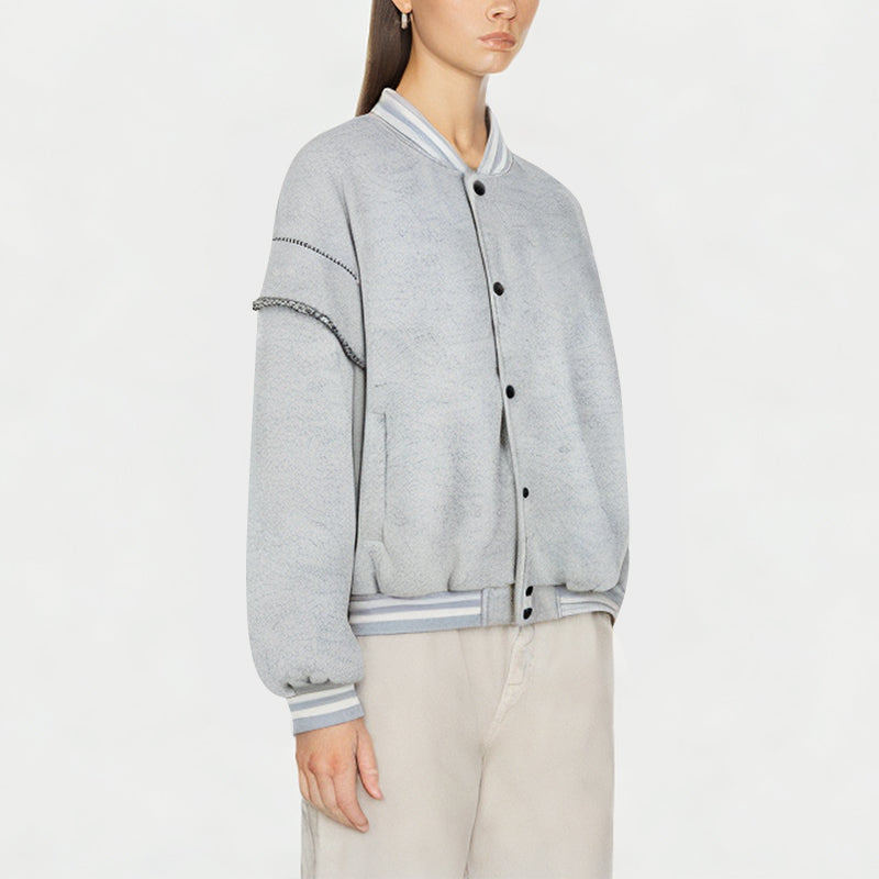 Women's Loose and Versatile Baseball Jacket