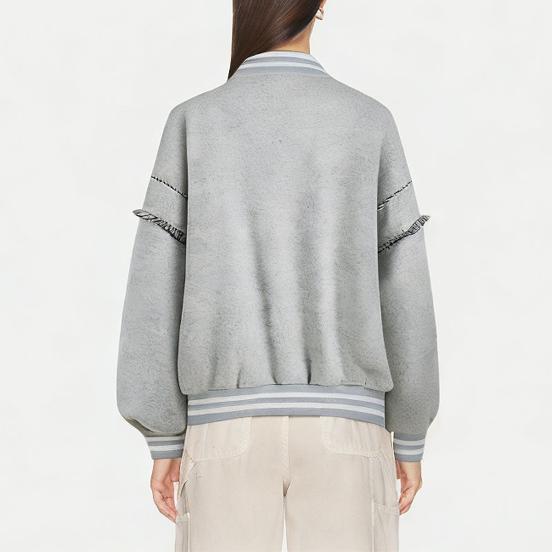 Women's Loose and Versatile Baseball Jacket