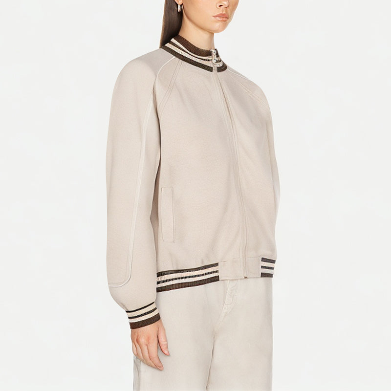 Spring Simple Women's Baseball Jacket