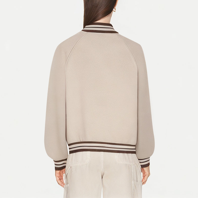 Spring Simple Women's Baseball Jacket