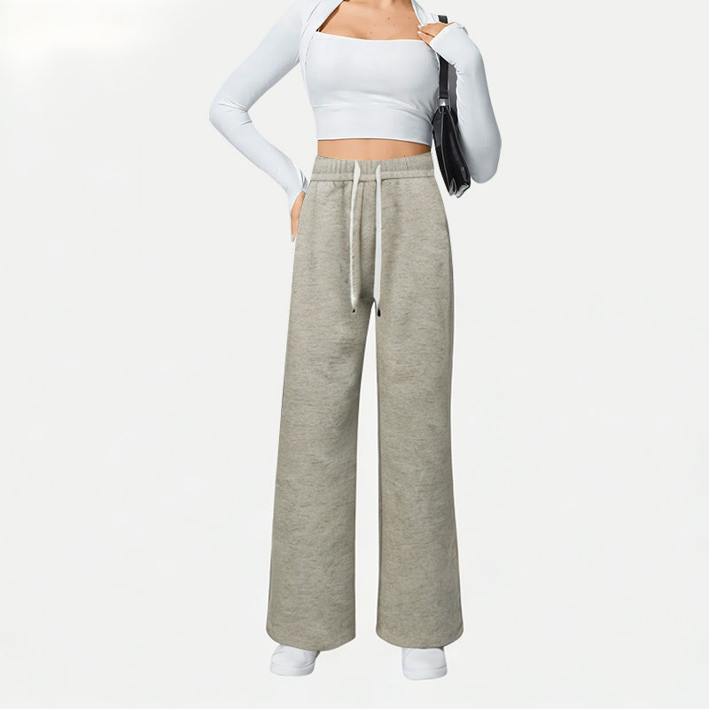 Slimming Wide-Leg Casual Pants