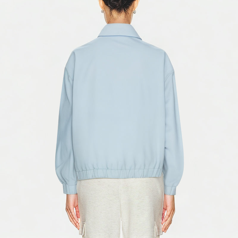 Women's Colored Button Cotton Denim Jacket