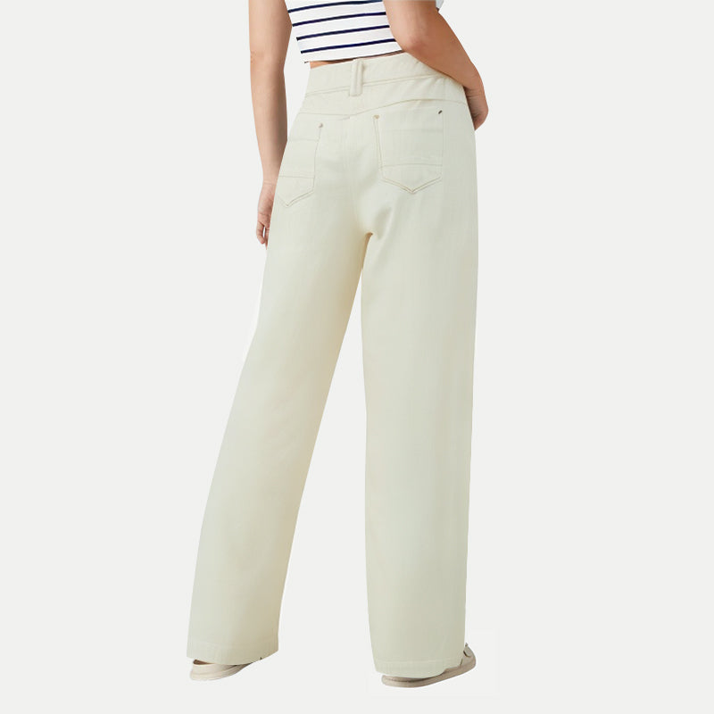 Women's Slim Wide-Leg Pants