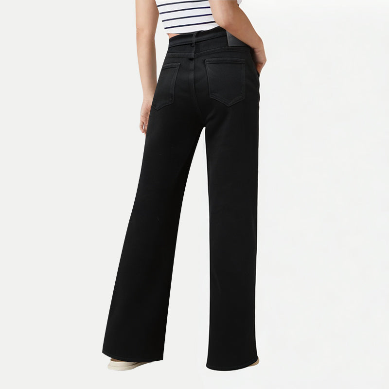 Women's High-Waisted Fashionable Wide-Leg Pants