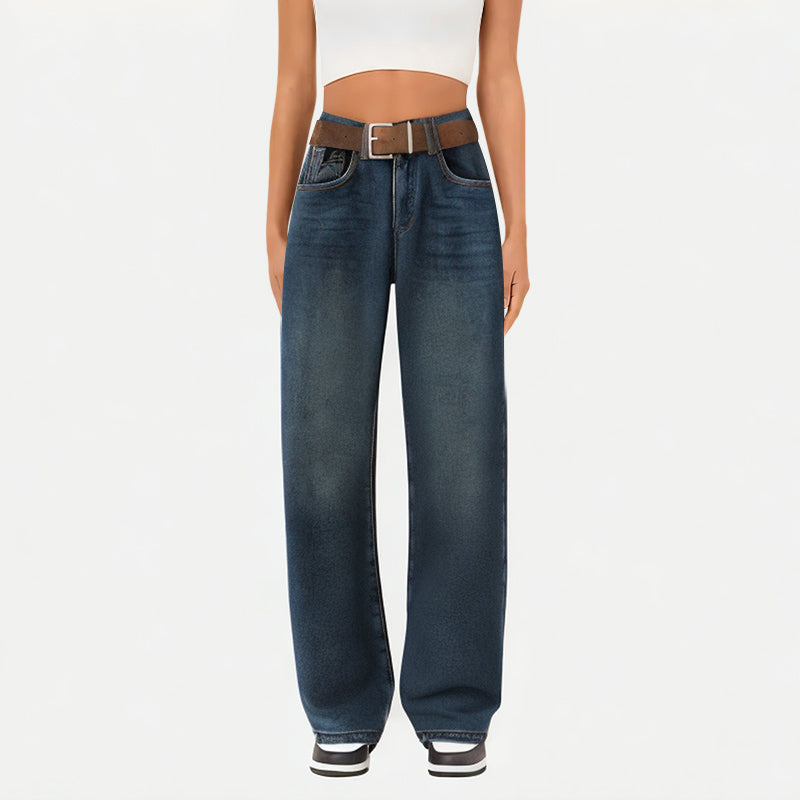 High-End Jeans Wide-Leg Pants