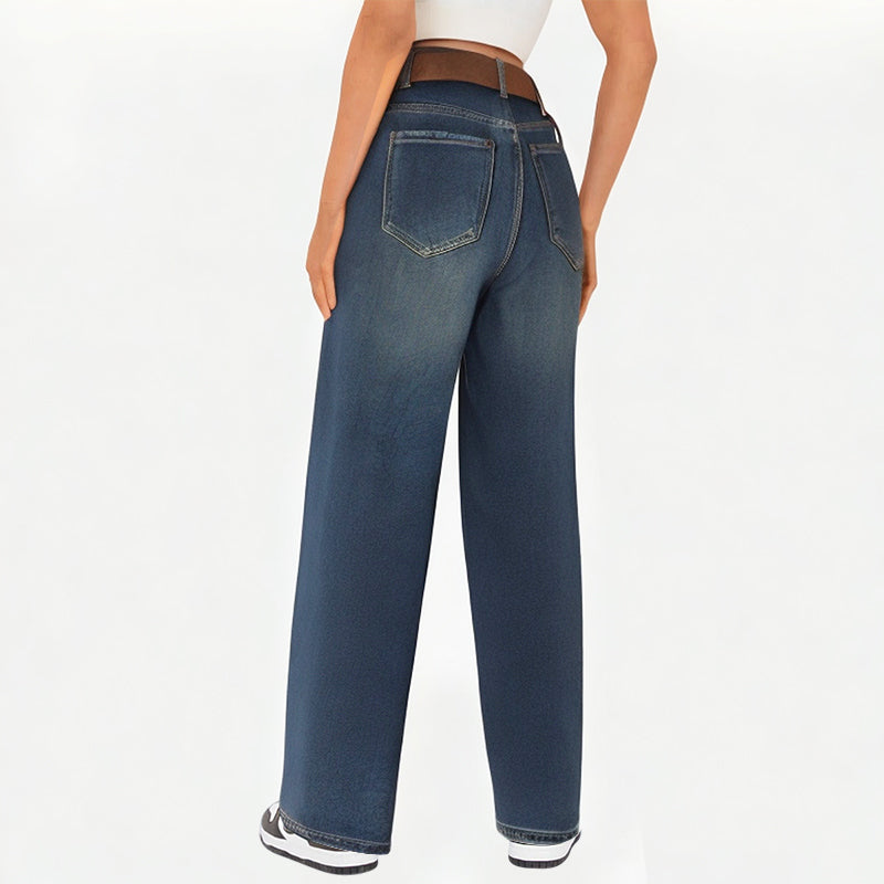 High-End Jeans Wide-Leg Pants