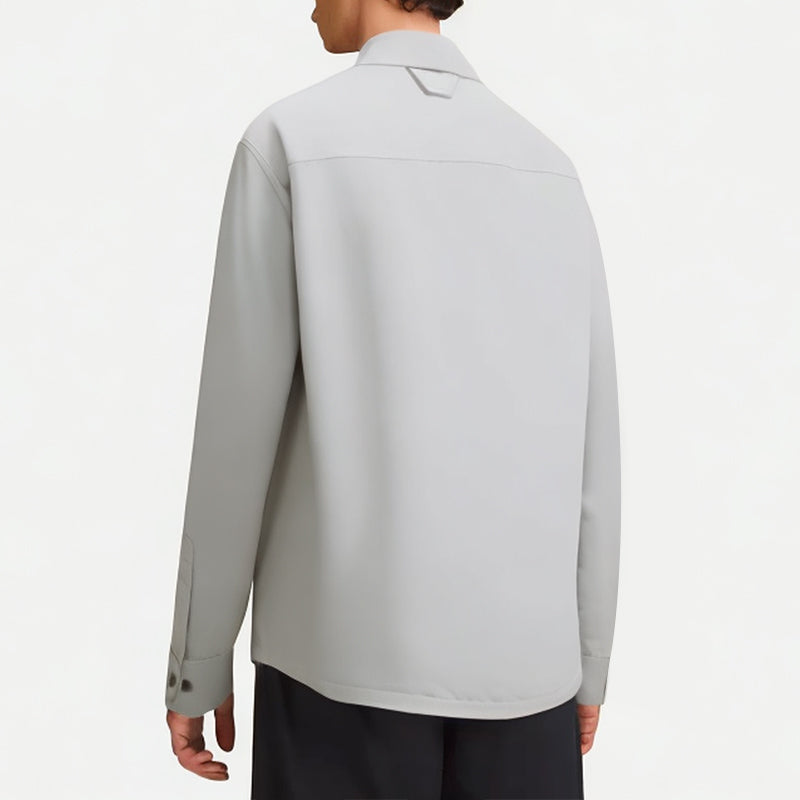 Men's Vertical Striped Long-Sleeved Shirt