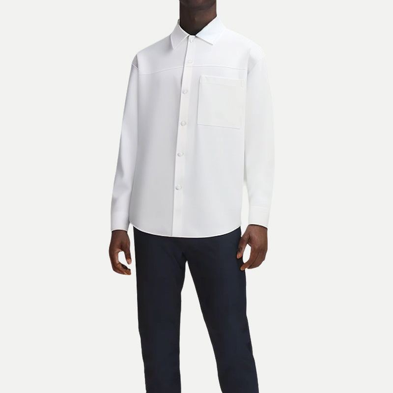 Men's Wrinkle-Resistant And Iron-Free White Shirt