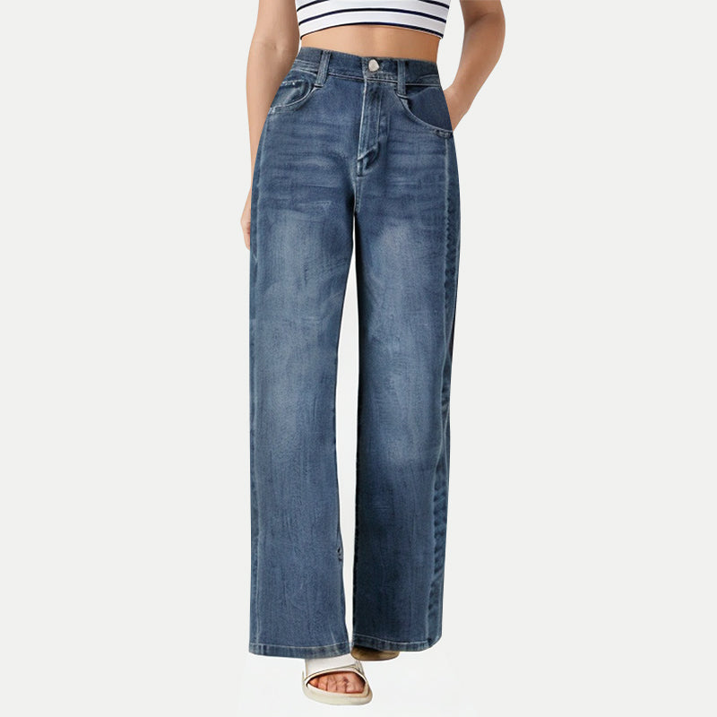 Bear Cartoon Straight Jeans