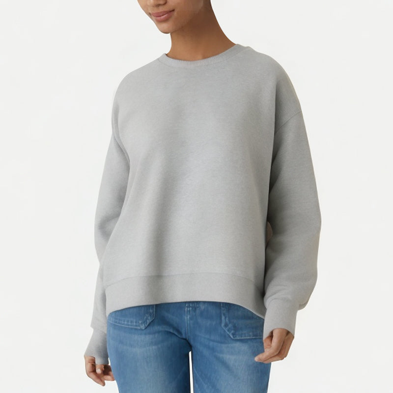 Cartoon Print Round Neck Sweatshirt